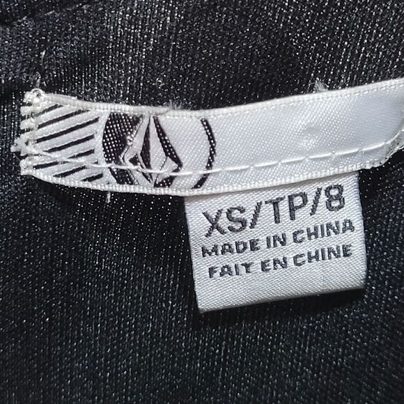 Volcom Black Polka Dot Mesh Lined Scoop Dress - Picture 5 of 11